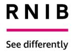 Logo: RNIB - See differently
