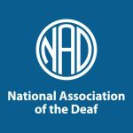 Logo: National Association of the Deaf (NAD)