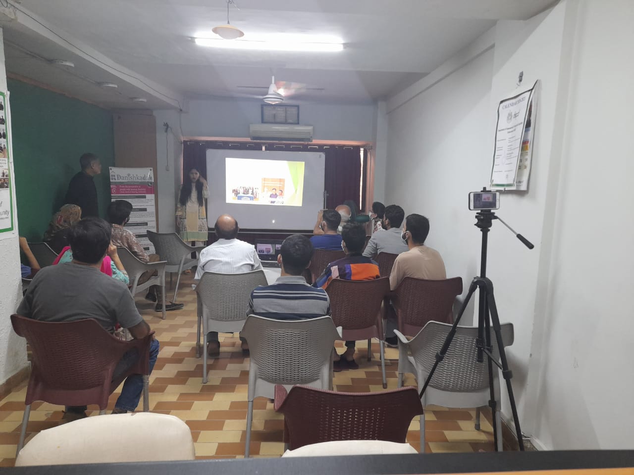 Iman giving presentation 2 